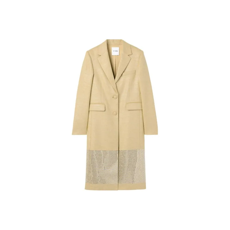 St. John Metallic Twill Tailored Jacket-0