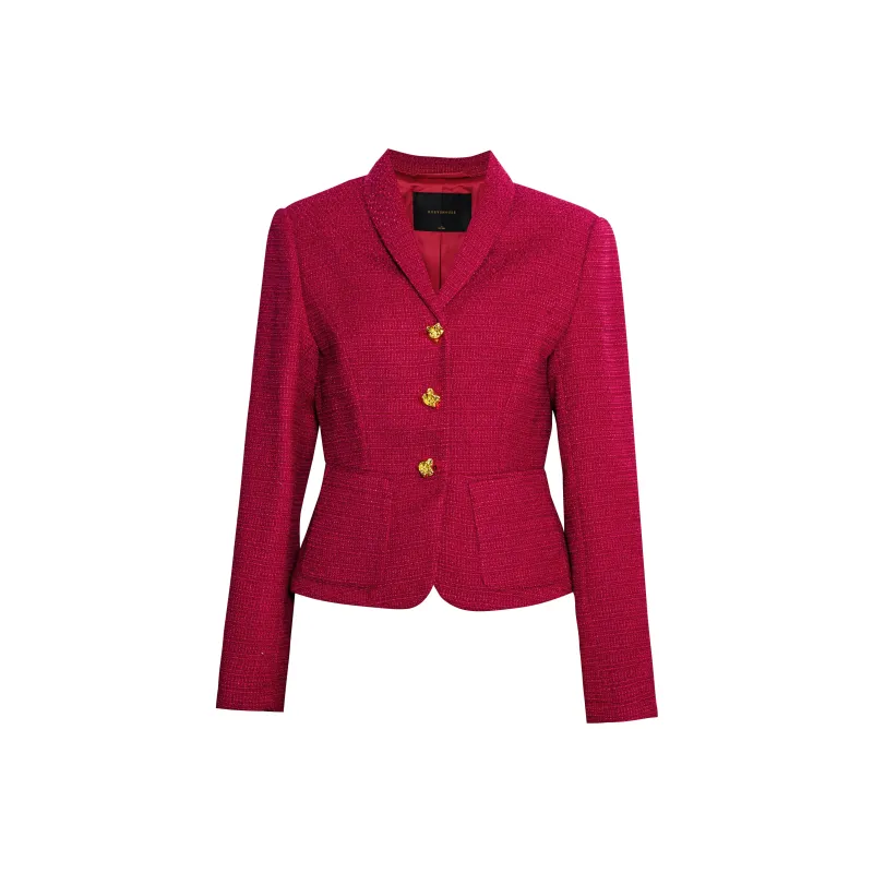 ROEYSHOUSE Business Suit Women's Rose Red-0
