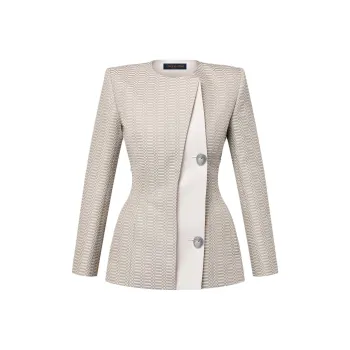 LOUIS VUITTON Asymmetrical Micro Damier Blazer