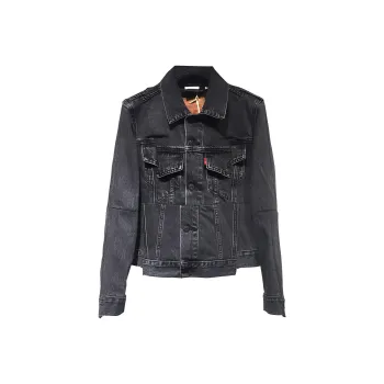Vetements Denim Jackets Women's Black