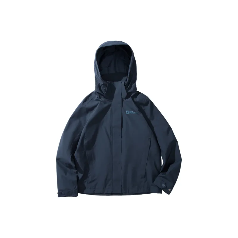 Jack Wolfskin KARANA Outdoor Hiking Waterproof, Windproof, And Water Repellent Windbreaker Jacket Women's-3