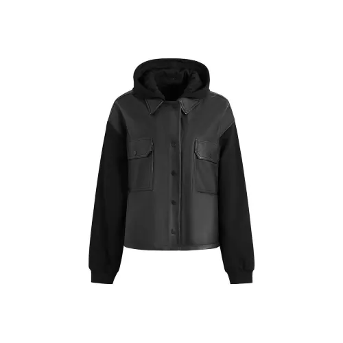 ALLSAINTS Leather Jacket Women's Black