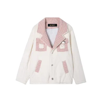 CPAURA Velvet feel Coat Women's White
