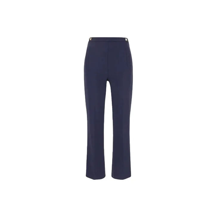 Elisabetta Franchi FW22 Casual Pants Women's Marine Blue-0