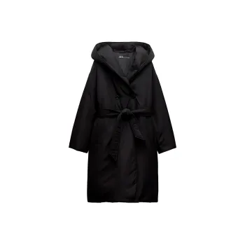 ZARA Puffer Jacket Women's Black