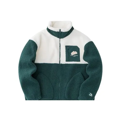 Anta Life Collection Jackets Coats Women's Chalcedony White/Gulf Green