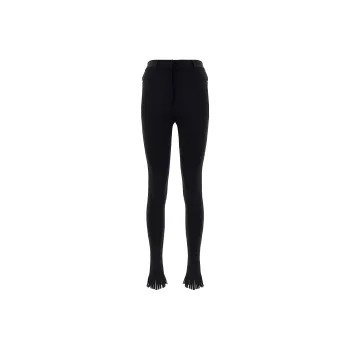 Burberry Fringed Crepe Leggings