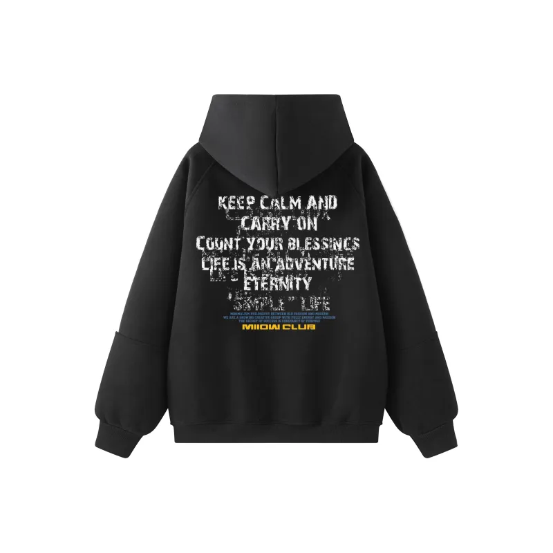 MIIOW Trend Party Series Sweatshirt Unisex Navy Blue-9