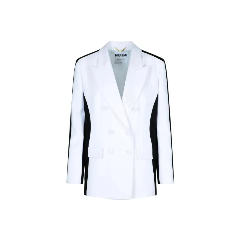 MOSCHINO Two Toned Double Breasted Jacket-0