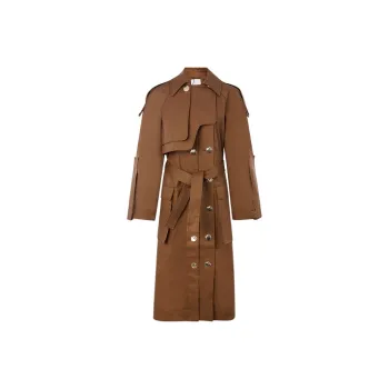 ACLER Trench Coats Women's Chocolate
