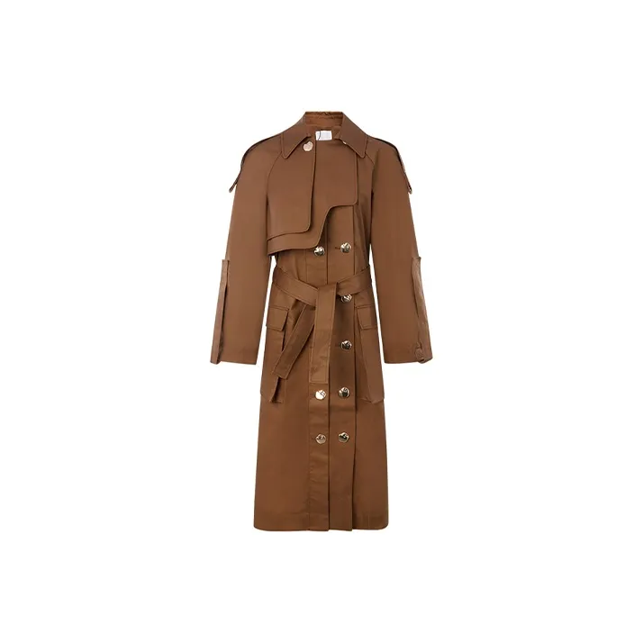ACLER Trench Coats Women's Chocolate-0