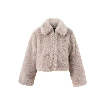 AVENEMENT Cropped Coats Women's Gray