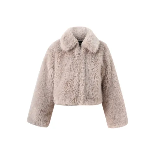 AVENEMENT Cropped Coats Women's Gray