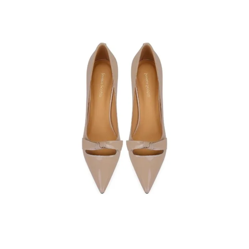 JESSICA SOPHIA Chunky Heel High Heels 4cm Women's-4