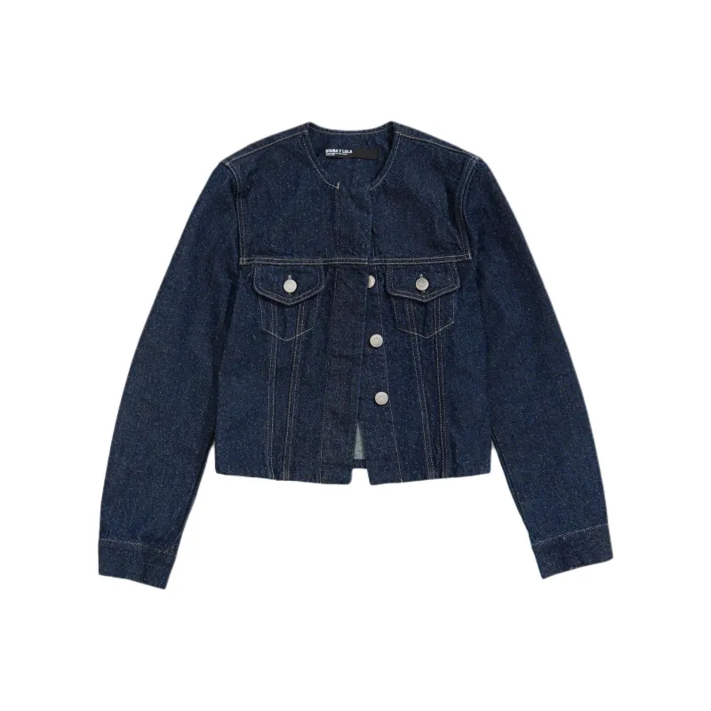 Bimba Y Lola Perforated Denim Jacket-0