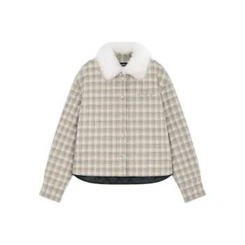 WE11DONE FW24 Puffer Jacket Women's Beige