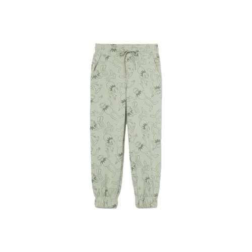 H&M Casual Pants Women's Light Green/Big Movie With Ragdoll