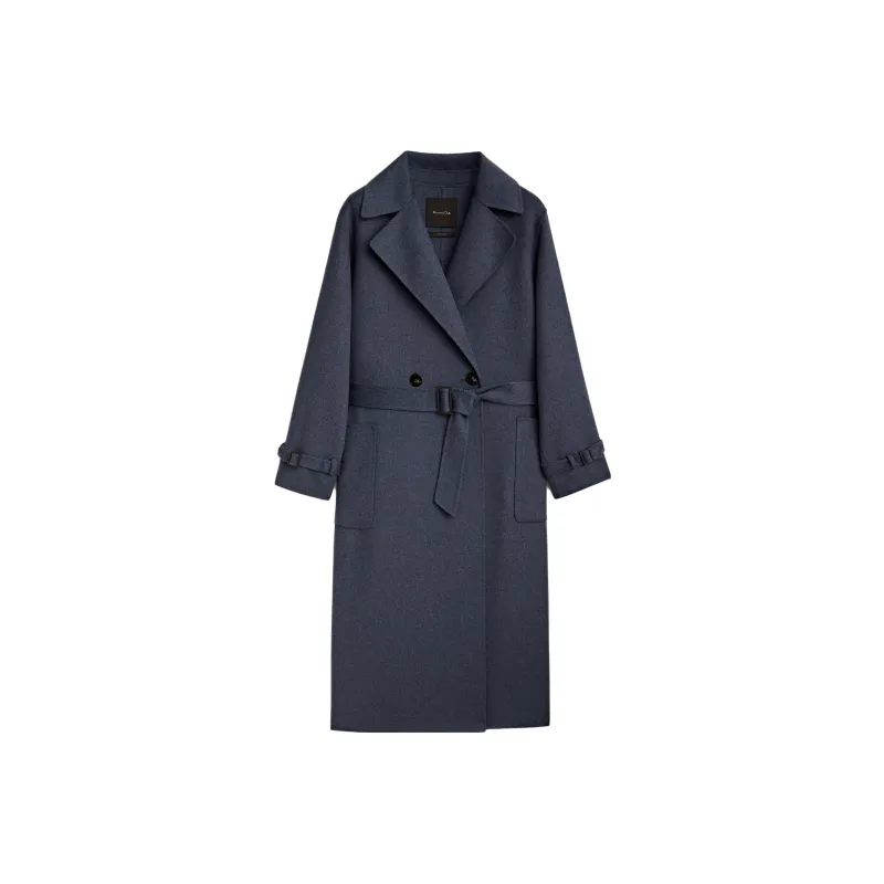 Massimo Dutti Coats Women's Blue-0