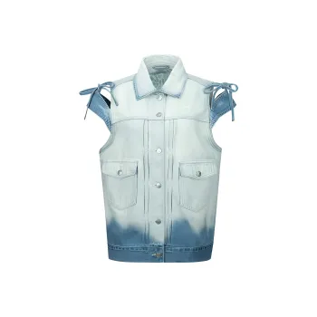 EVISU Vests Women's Denim Blue