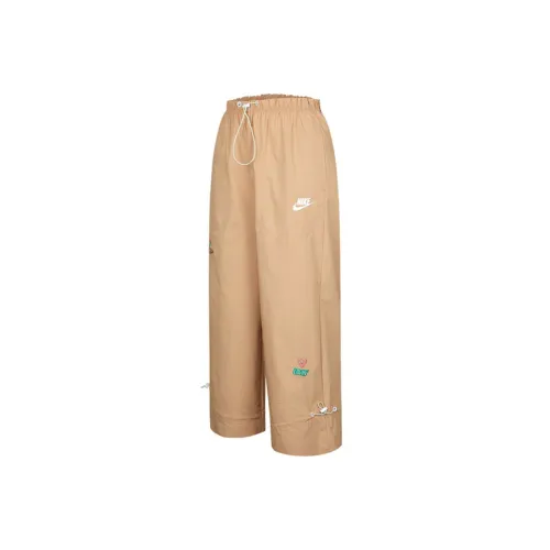 Nike Sportswear Women'ss Wide Leg Woven Pants Brown