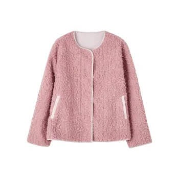 Demana Velvet-feel Coat Women's Light Peach Pink