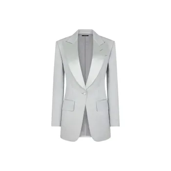TOM FORD Lustrous Barathea Single-Breasted Tuxedo Jacket