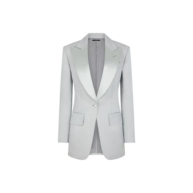 TOM FORD Lustrous Barathea Single Breasted Tuxedo Jacket-0