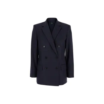 THEORY Hickory Double-Breasted Blazer