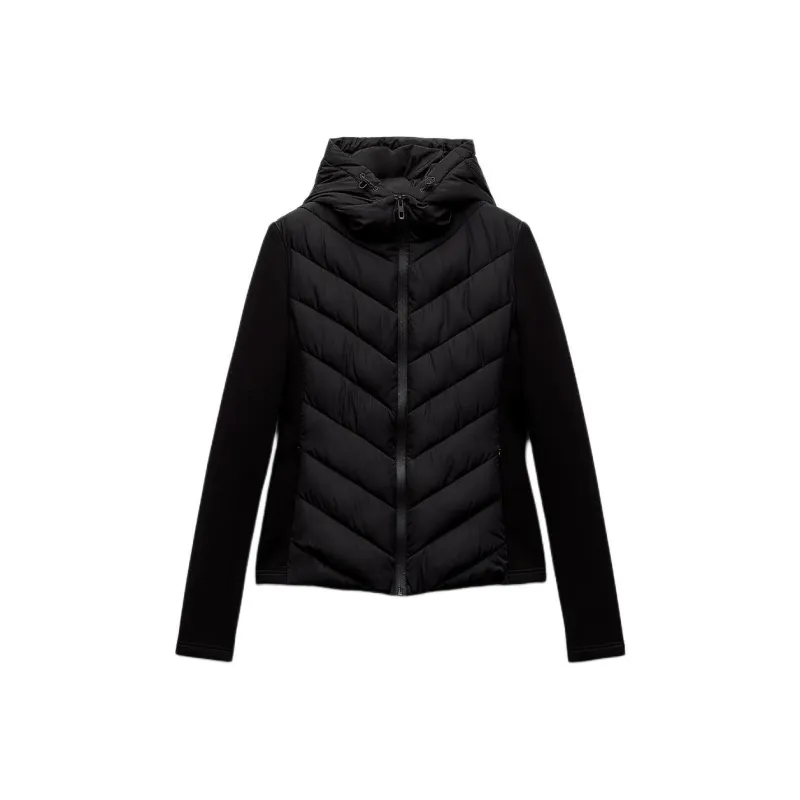 ZARA Puffer Jacket Women's Black-0