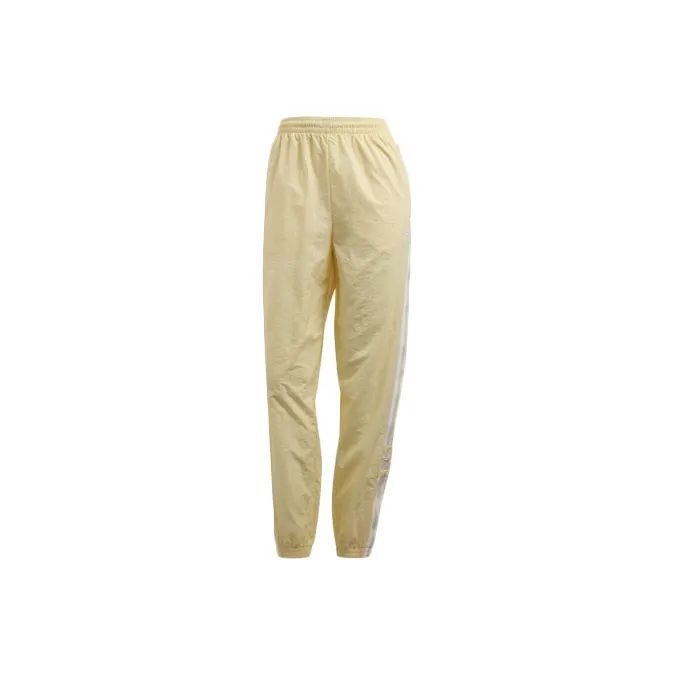 Adidas Originals Knitted Sports Pants Women's Yellow-0