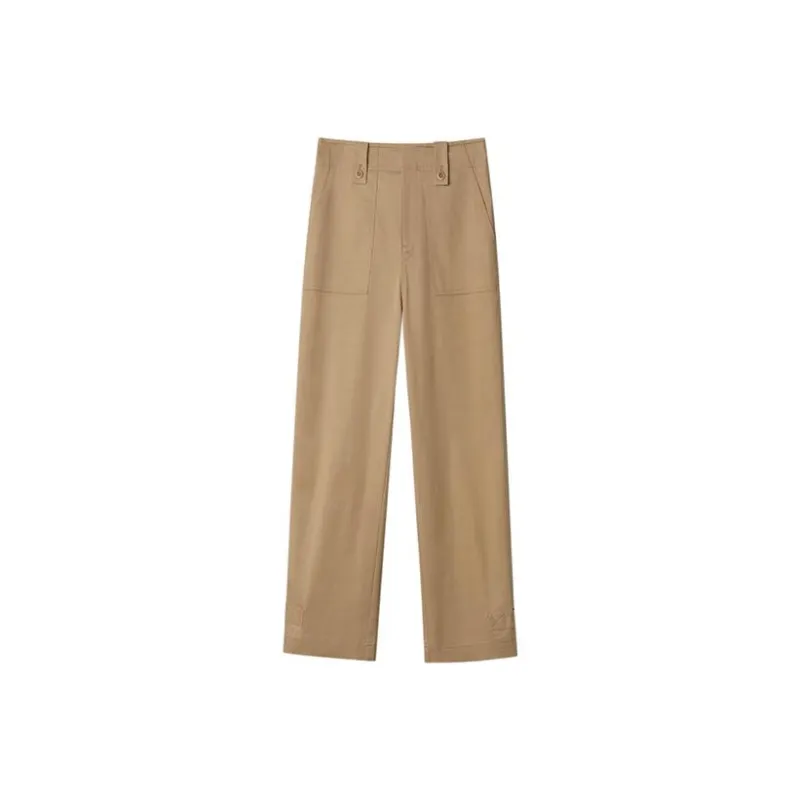 Dimple Hsu Casual Pants Women's Khaki-0