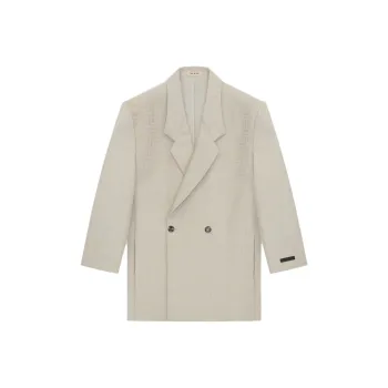 Fear Of God SS24 Season 8 Collection Wool Jacquard California Blazer Business Suit Women's Dove Gray/Dove Grey