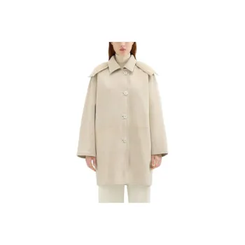 THEORY Trench Coat Women's Cream White