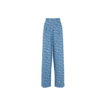 FENDI SS22 Casual Pants Women's Light Blue