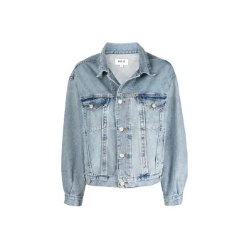 AGOLDE Buttoned Long-Sleeved Denim Jacket