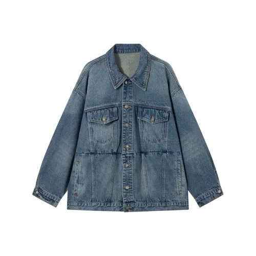 Ouyang Denim Jacket Women's Denim Blue