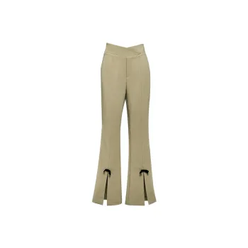 TAMMY TANGS Flared Pants Casual Pants Women's Khaki