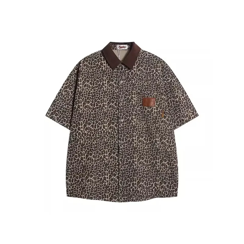 Columtomy Shirts Unisex Leopard Print-0