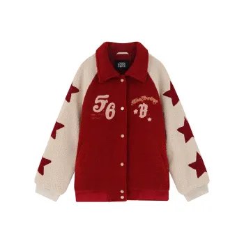 ELF SACK Cropped Coats Women's Monster Red