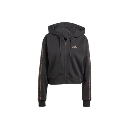 Adidas Free Shipping With AdiClub Essentials Seasonals Animal French Terry Full Zip Hoodie