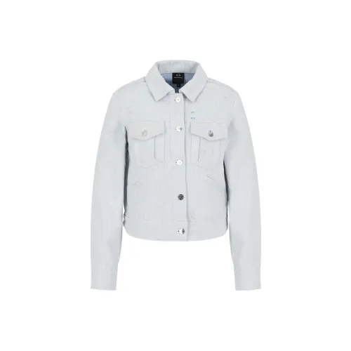 ARMANI EXCHANGE Cropped Coats Women's Blue