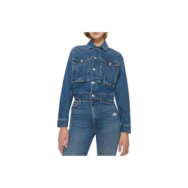 MOTHER Denim Jackets Women's Blue-0