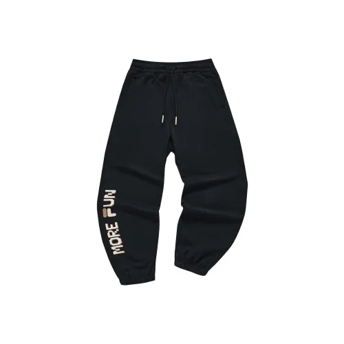 FILA FUSION Knitted Sweatpants Women's Black