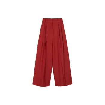 EENK Casual Pants Women's Red