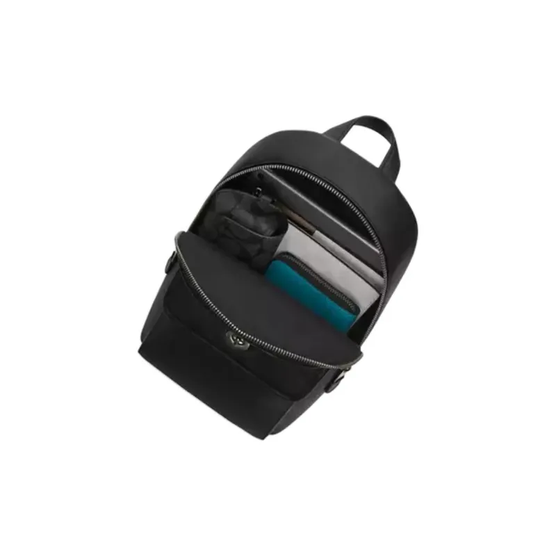 COACH Coated Canvas With Calfskin Crossbody Shoulder Bag Trumpets Unisex Black-2