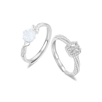 FANFRI Sterling Silver Rings Unisex