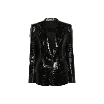 TOM FORD Embossed Leather Jacquetta Jacket