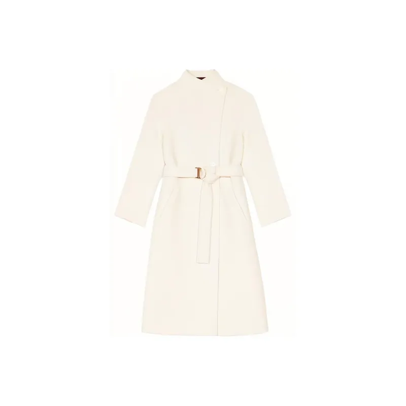 Maje Belted Single-breasted Coat-0