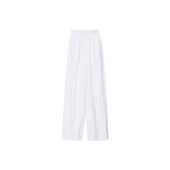 SOLWEIGE Wide Leg Casual Pants Women's White