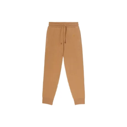Burberry Monogram Motif Cashmere Blend Jogging Pants 'Camel'